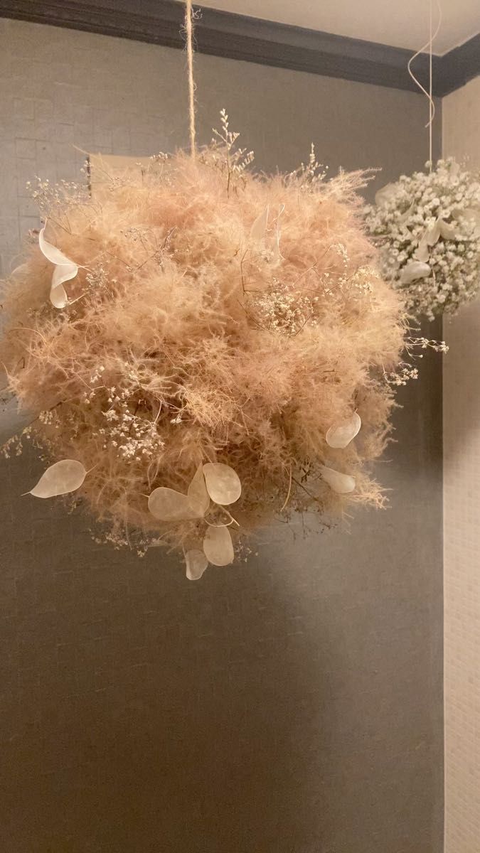 ふわっふわスモークツリーとかすみ草のフライングボールドライ ふわっふわスモークツリーとかすみ草のフライングボールドライ