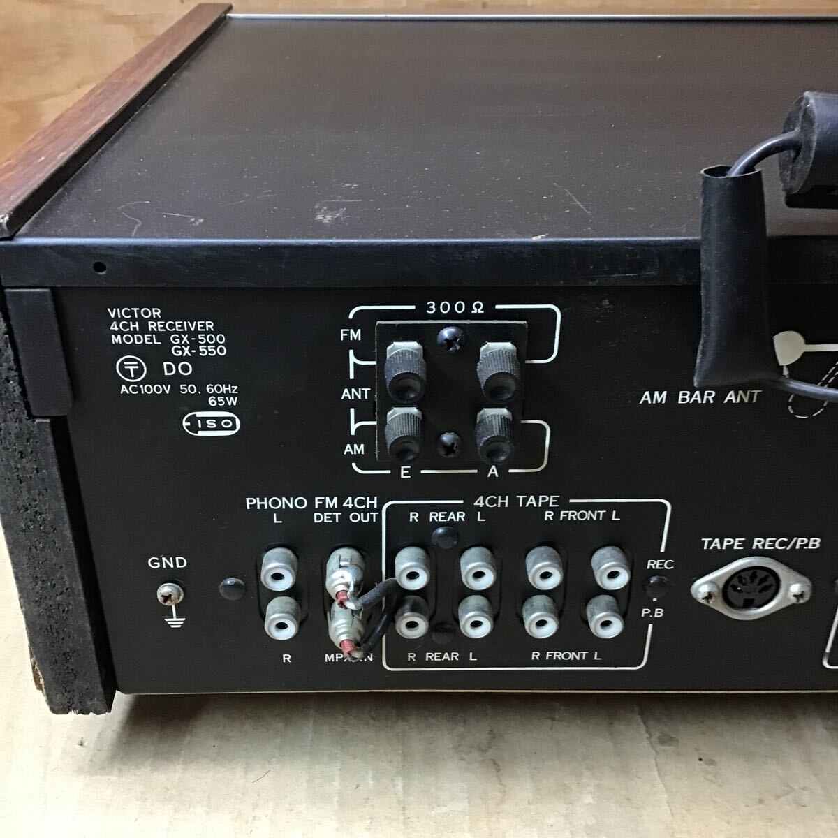 VICTOR 4CHANNEL RECEIVER MODEL GX-500 ビクター 通電確認済み オーディオ機器 レシーバー _画像8