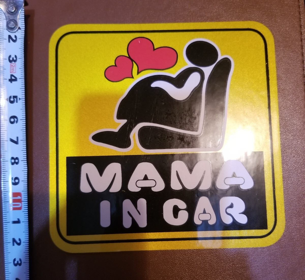  mama in car reflection sticker .. san ..... sticker 