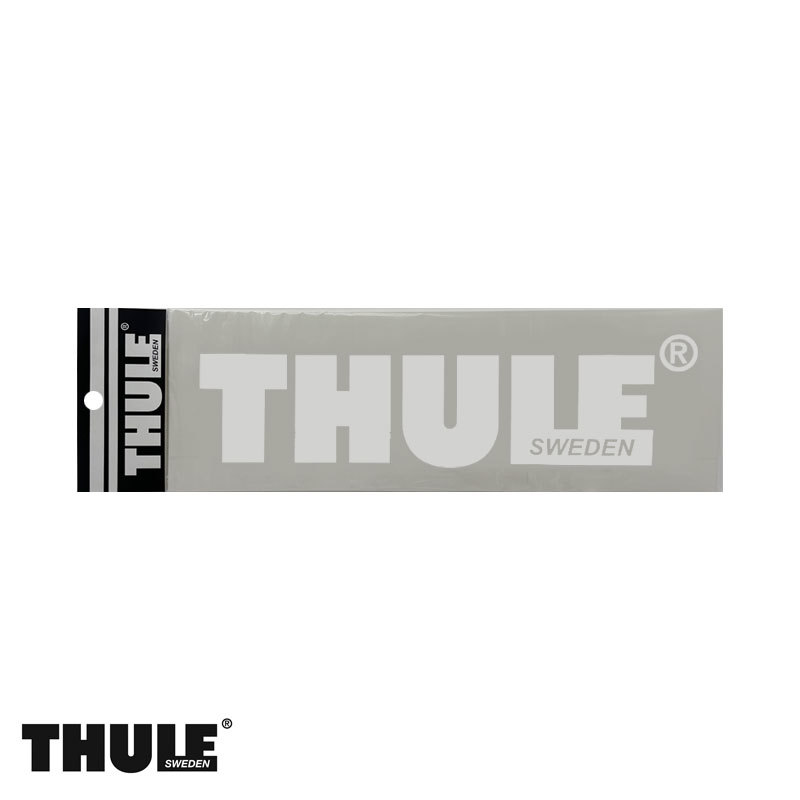 ステッカー ロゴ 白 シロ ホワイト 中サイズ13cm　正規品 カッティングシート THULE/スーリー THP-STWH13_画像1