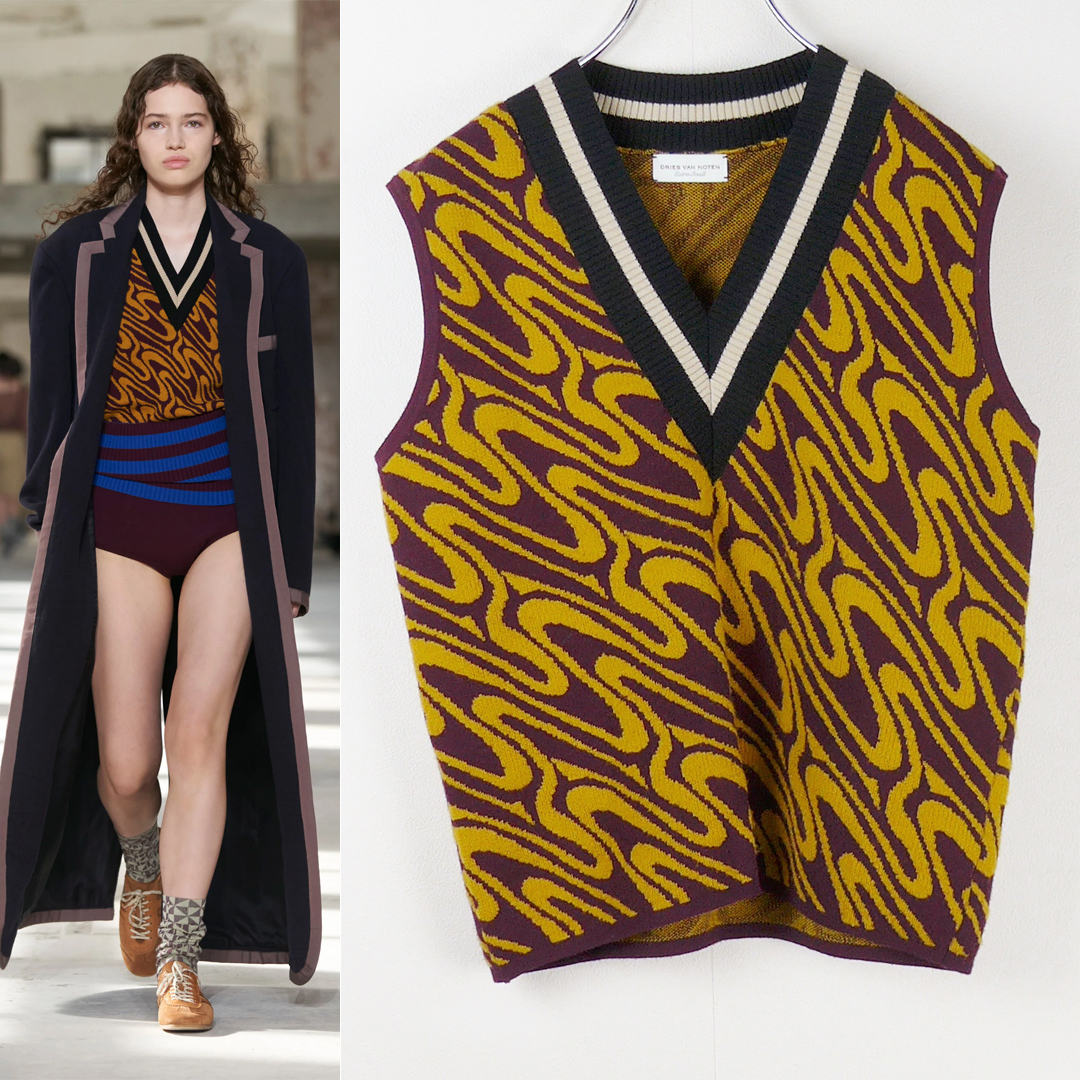 DRIES VAN NOTEN 24ss Vネックニットベスト DRIES VAN NOTEN 24ss Vネックニットベスト