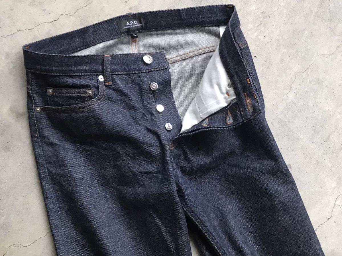 APC [JEAN NEW STANDARD] W30 アーペーセー メンズ ジーンズ セルビッチ デニムパンツ 赤耳 インディゴ_画像6