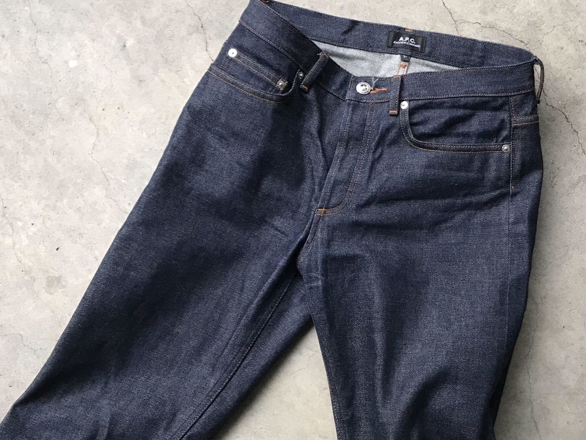 APC [JEAN NEW STANDARD] W30 アーペーセー メンズ ジーンズ セルビッチ デニムパンツ 赤耳 インディゴ_画像5