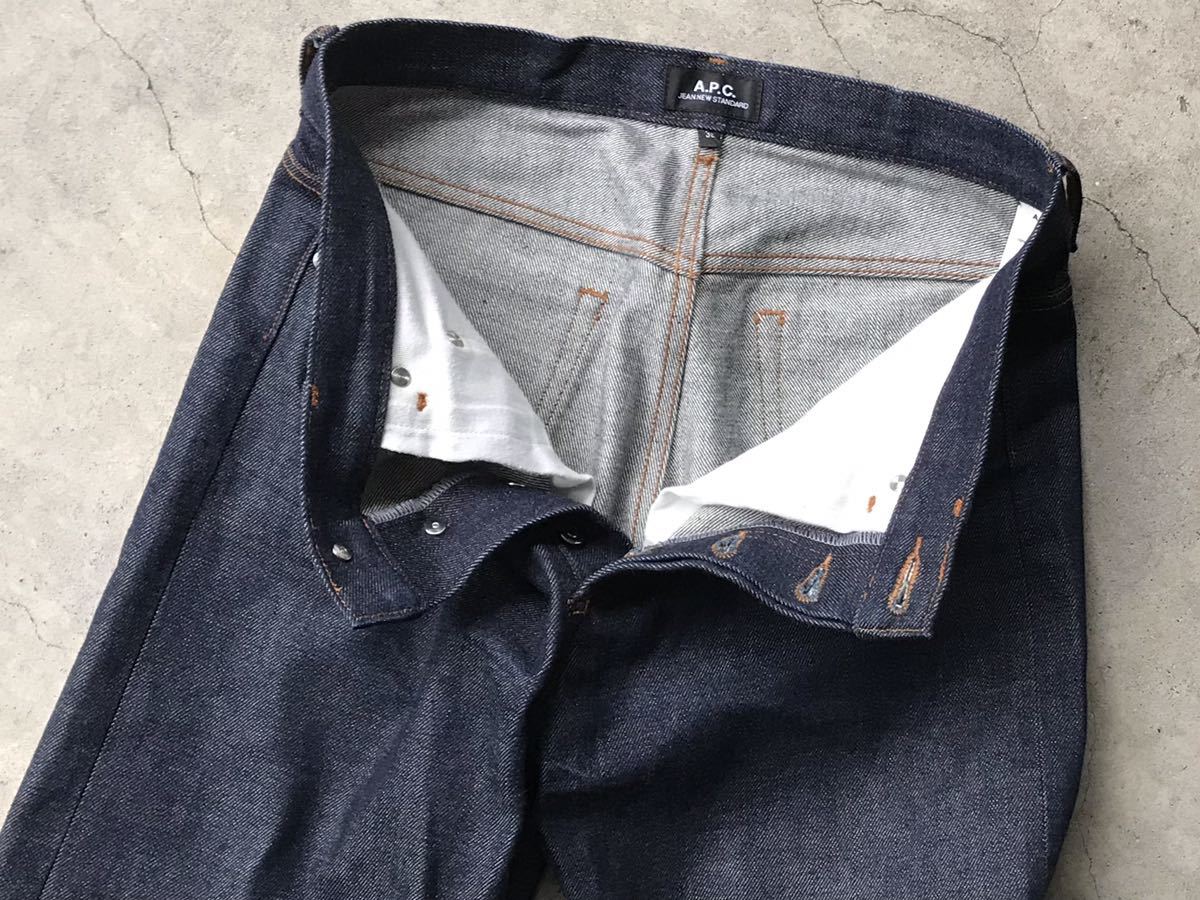 APC [JEAN NEW STANDARD] W30 アーペーセー メンズ ジーンズ セルビッチ デニムパンツ 赤耳 インディゴ_画像7