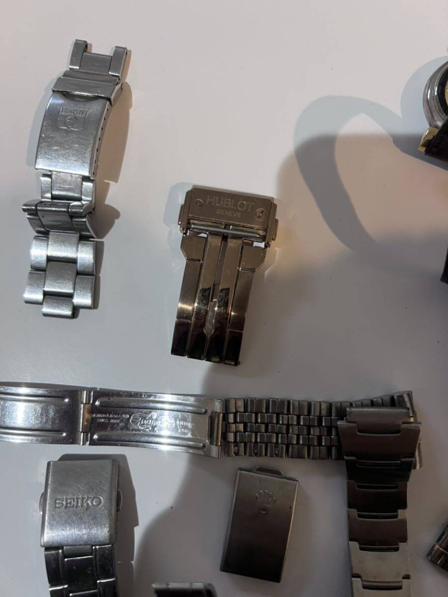 腕時計 部品 パーツ 機械式 クォーツ SEIKO CITIZEN CASIO その他 工具 舶来 国産 ジャンク 総重量1.7キロ時計バンド 時計ベルトの画像2