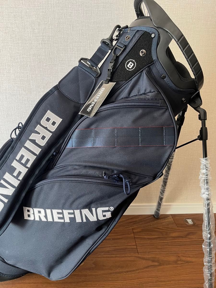 新品未使用】BRIEFINキャディバック 直営店限定モデル ネイビー 新品未使用】BRIEFINキャディバック 直営店限定モデル ネイビー