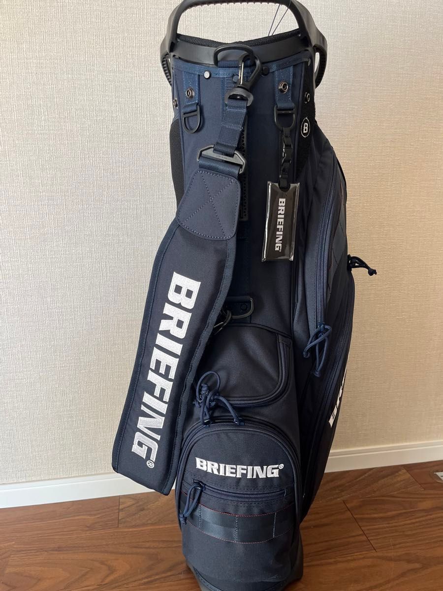 新品未使用】BRIEFINキャディバック 直営店限定モデル ネイビー 新品未使用】BRIEFINキャディバック 直営店限定モデル ネイビー