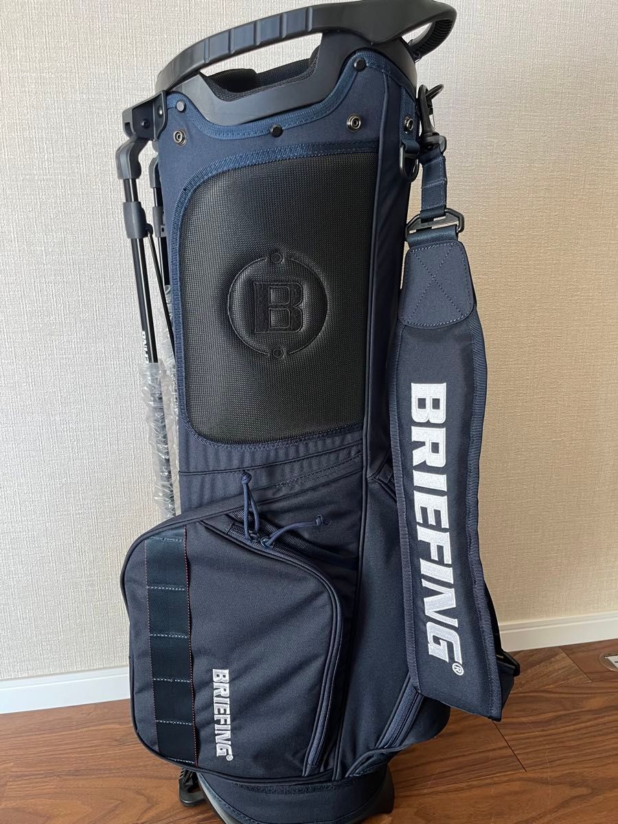 新品未使用】BRIEFINキャディバック 直営店限定モデル ネイビー 新品未使用】BRIEFINキャディバック 直営店限定モデル ネイビー