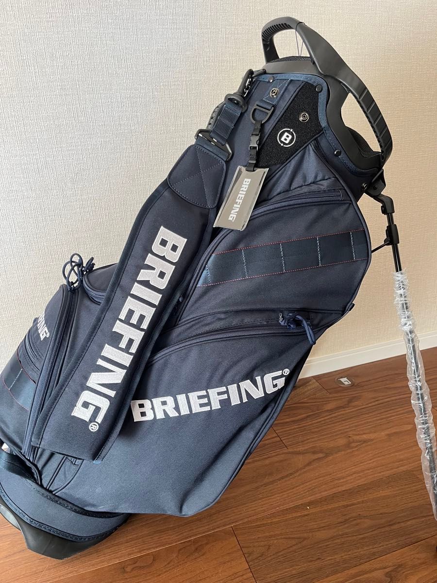 新品未使用】BRIEFINキャディバック 直営店限定モデル ネイビー 新品未使用】BRIEFINキャディバック 直営店限定モデル ネイビー