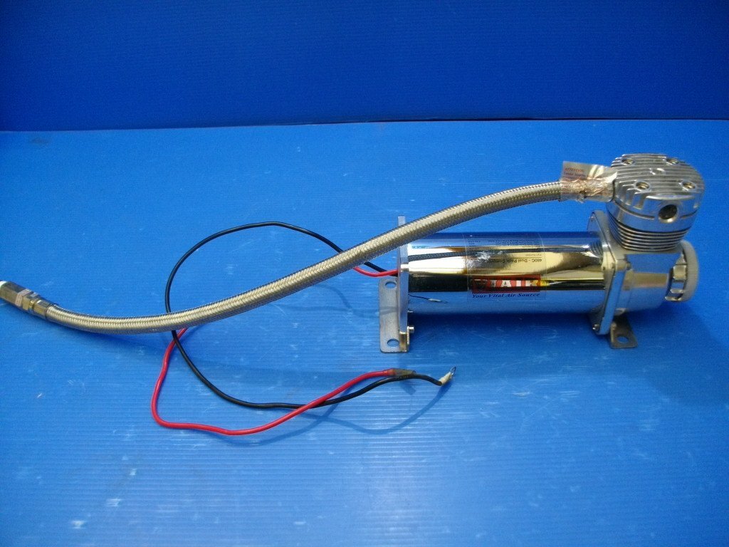 SA【8257-2】Viair クロム 200 PSI 480C エアコンプレッサー エアサス 12V 中古品_画像1