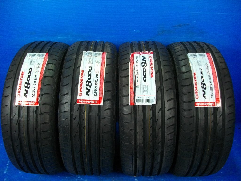 【H】WEDS LEONIS UC 19インチ 7.5J +53 5H PCD114.3 ROADSTONE N8000 225/35R19 2021/22年製(新品) 4本 ステップワゴン ノア ヴォクシー_画像5