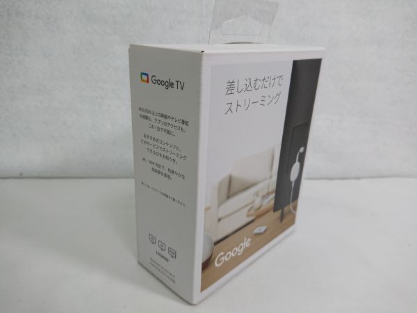 Chromecast with Google TV (4K) GA01919-JP グーグル 4K対応 メディアストリーミング用デバイス 付属品完備 動作確認済 ls271の画像7