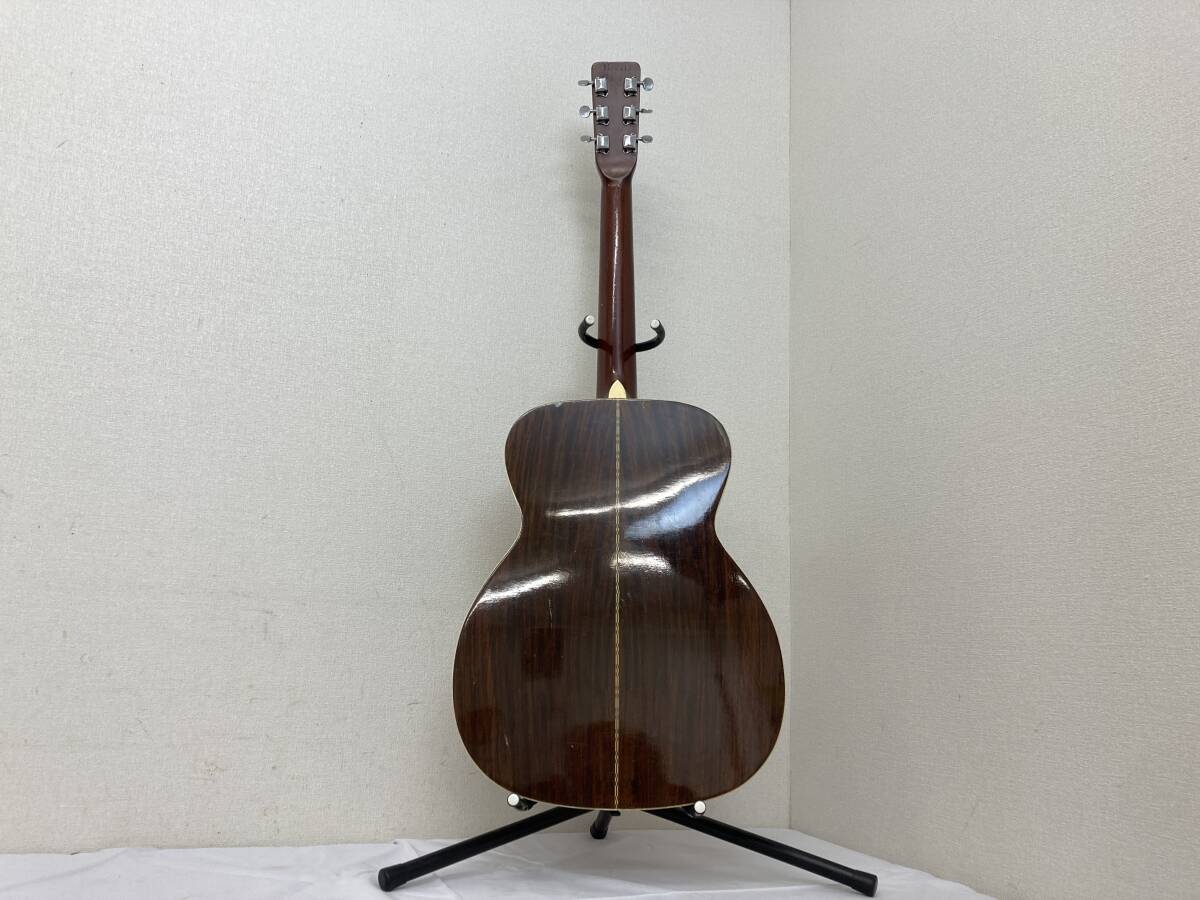 【JN38】(O) Morris モーリス Model No F-15 アコースティック ギター 1974年製 アコギ 楽器 弦楽器 日本製 サビあり 中古現状品_画像2