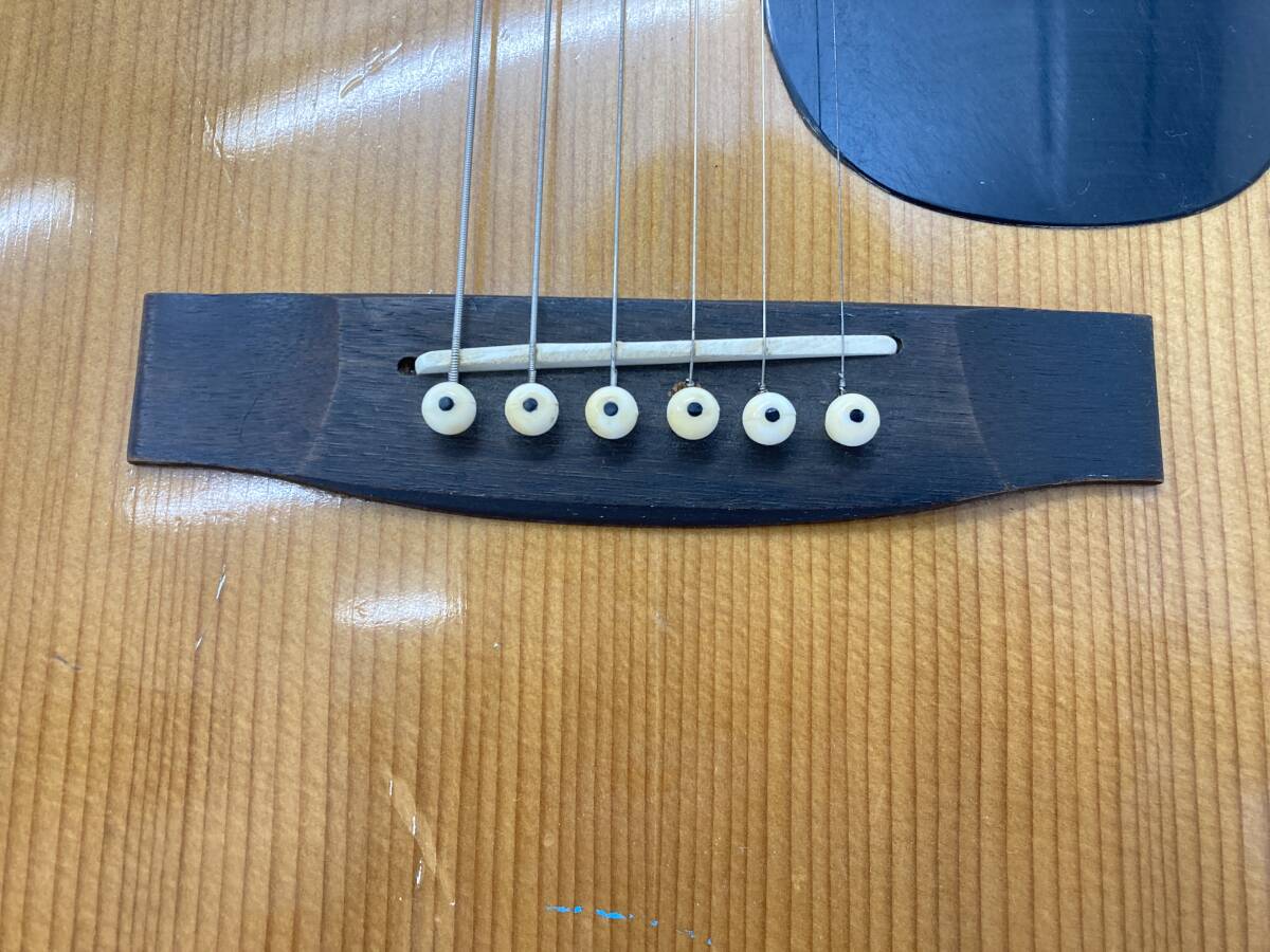 【JN38】(O) Morris モーリス Model No F-15 アコースティック ギター 1974年製 アコギ 楽器 弦楽器 日本製 サビあり 中古現状品の画像4