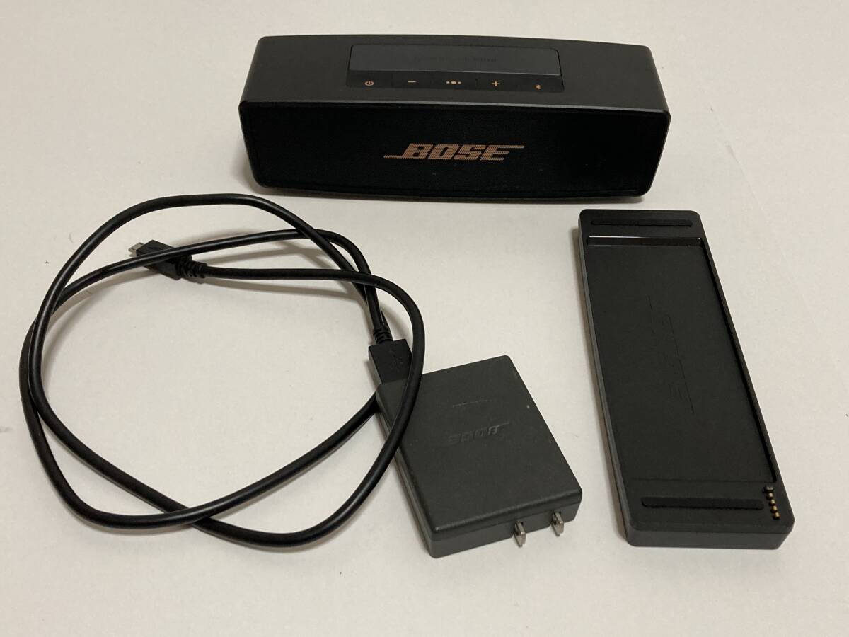 1円〜　BOSE　SoundLink Mini Ⅱ Bluetooth スピーカー　ボーズ　サウンドリンク　ミニ　動作確認済　美品　スピーカー　キズ　汚れ　有_画像1