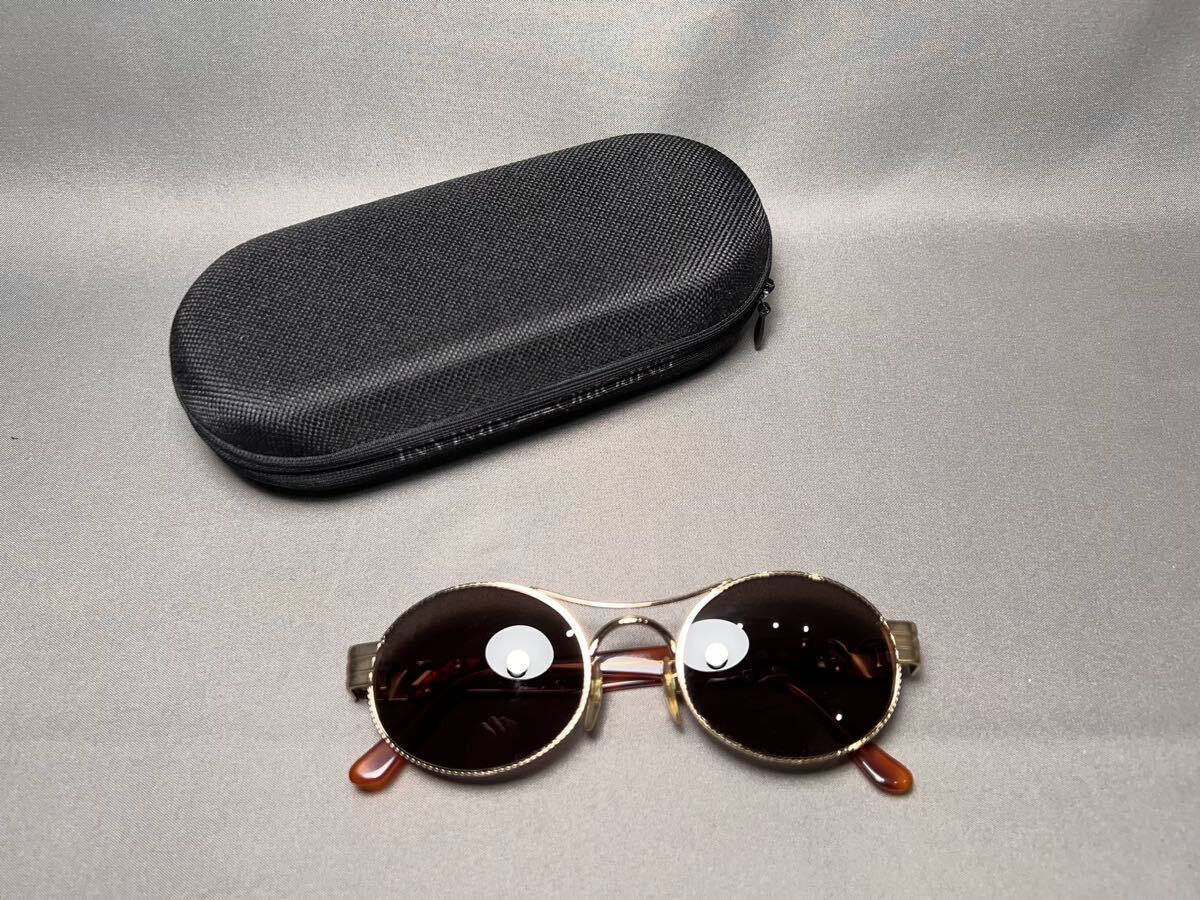  superior article VINTAGE Italy made [EMPORIO ARMANI/ Emporio Armani ]047-S full rim round type Boston sunglasses Vintage glasses 