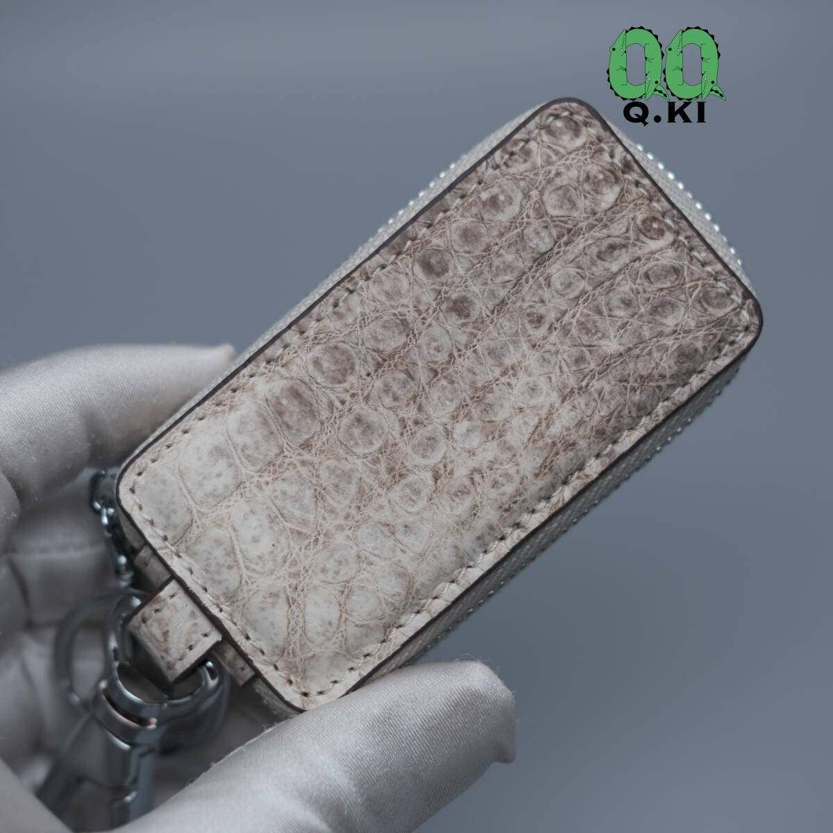 himalaya white [ the truth thing ]2 point set crocodile leather key case . key holder wani leather genuine article original leather No.62898