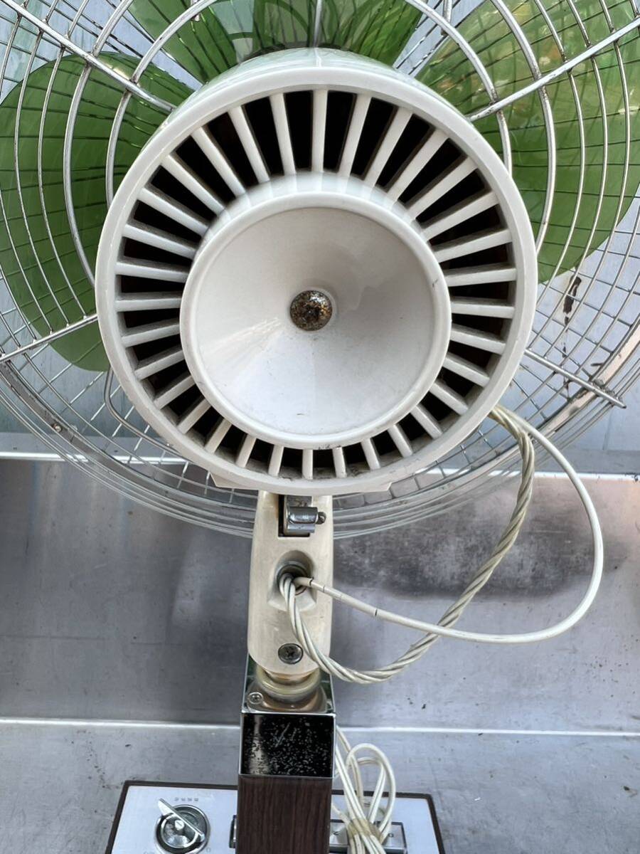  Toshiba electric fan Showa Retro green color 4 sheets wings SF-35C electrification verification 