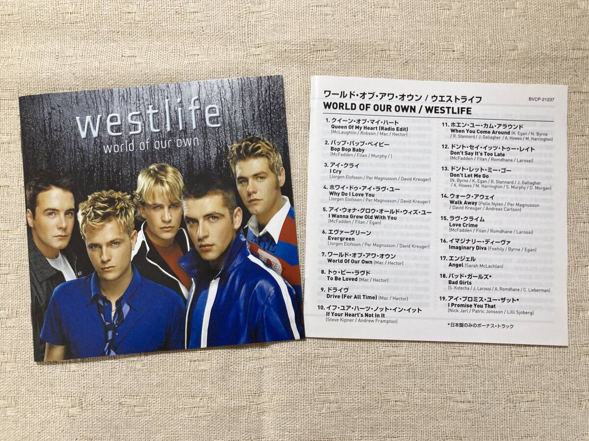 Westlife ウエストライフ◆World Of Our Own ワールド・オブ・アワ・オウン【日本盤：紙ケース入り：ミニポスター付き】Queen of My Heart_画像7