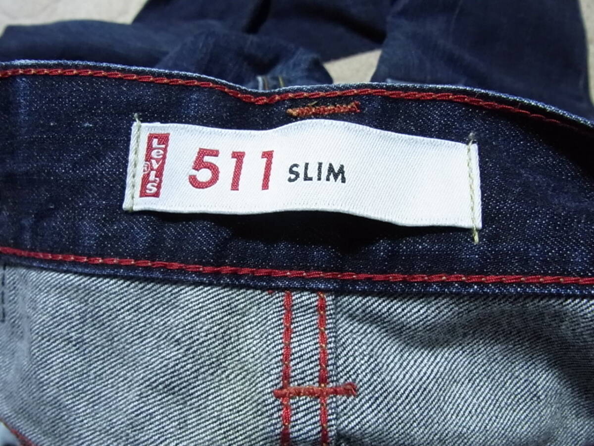 １円〜 Levi's リーバイス511 スリムジーンズ W33×L3３_画像7