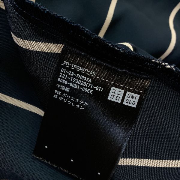 美品 ユニクロ UNIQLO HANA TAJIMA ハナタジマ ストライプ ワンピース レディース 大きいサイズ XL ネイビー_画像7