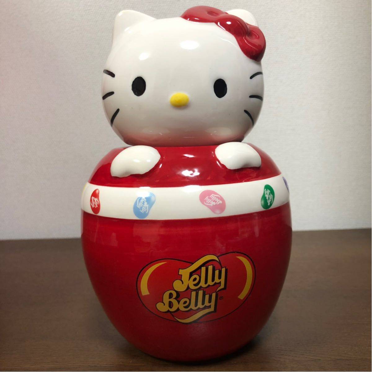  rare * Hello Kitty ×JellyBelly* collaboration ceramics made cookie ja- candy pot 2010 year Sanrio height 20cm