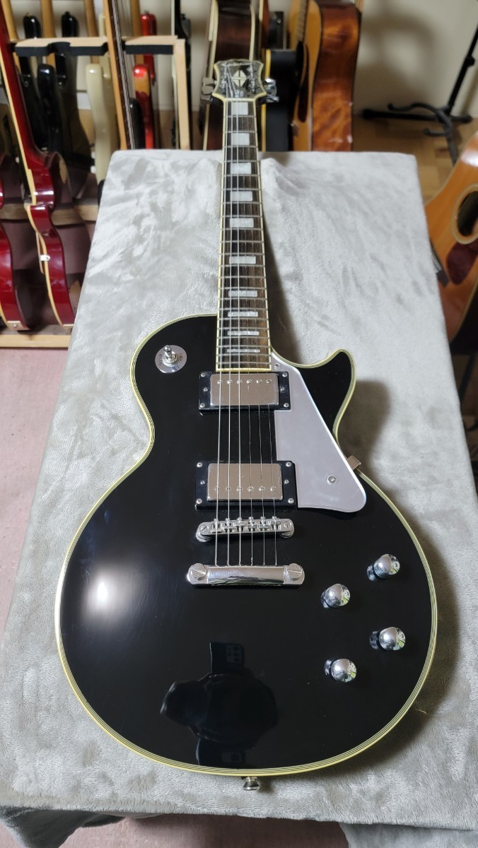 Epiphone レスポールカスタム　シルバーパーツ　ネック折れ修正品