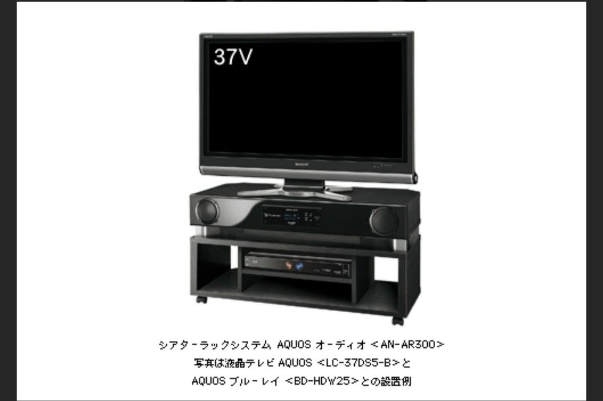 シャープ SHARP シアターラックシステム AN-AR300 アンプ シャープ SHARP シアターラックシステム AN-AR300 アンプ