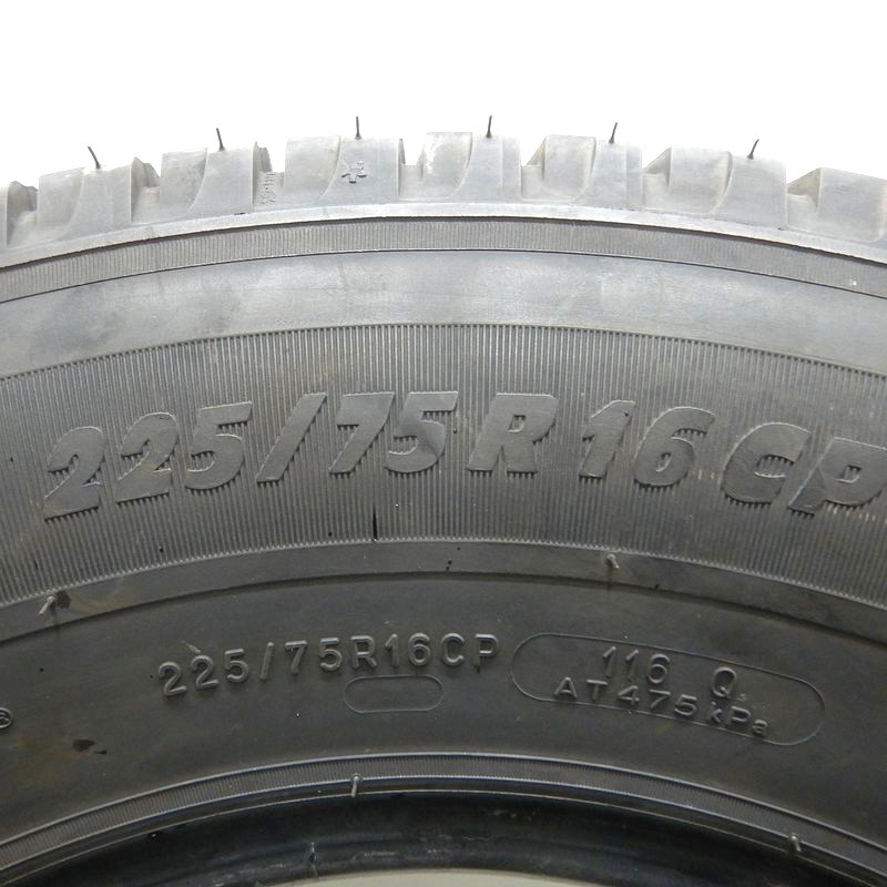 中古タイヤ 225/75r16 タイヤ MICHELIN AGILIS CAMPING 2本セット トライトン パジェロ ベンツMクラス ジープラングラー 中古 16インチ_画像6