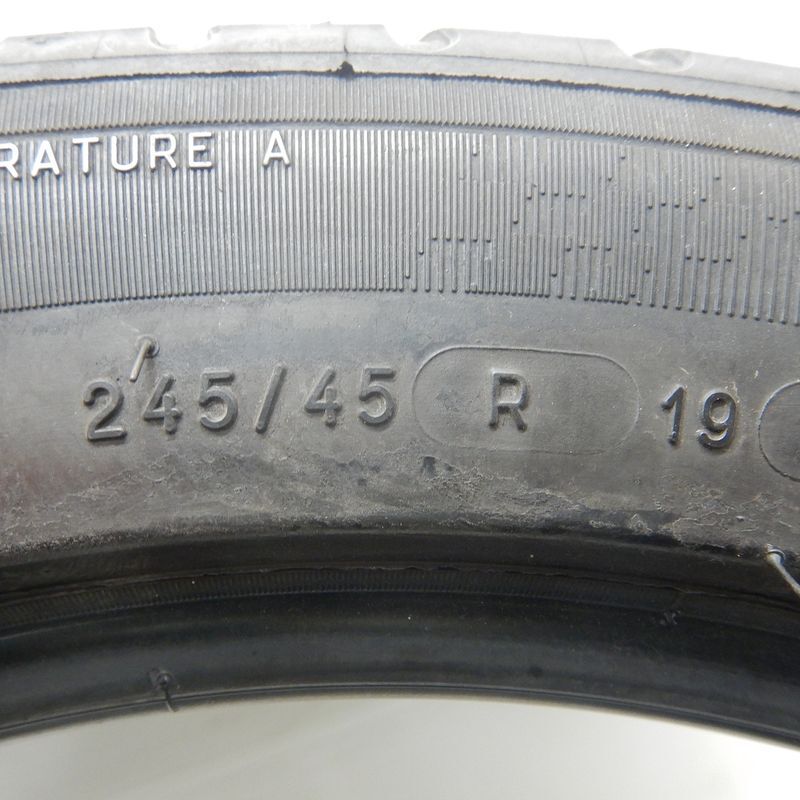 中古タイヤ 245/45r19 タイヤ MICHELIN Pilot sport 3 1本 単品 フォレスター エルグランド ディグニティ アウトランダー 中古 19インチの画像5