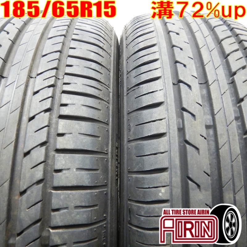 中古タイヤ 185/65r15 タイヤ ZEETEX ZT1000 2本セット ヤリス プリウス ノート ティーダ 中古 15インチ_画像1