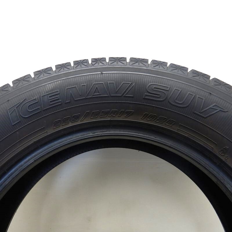 中古タイヤ 225/65r17 スタッドレスタイヤ GOODYEAR ICE NAVI SUV 1本 単品 レクサスNX RAV4 ハリアー エクストレイル 中古 17インチ_画像3