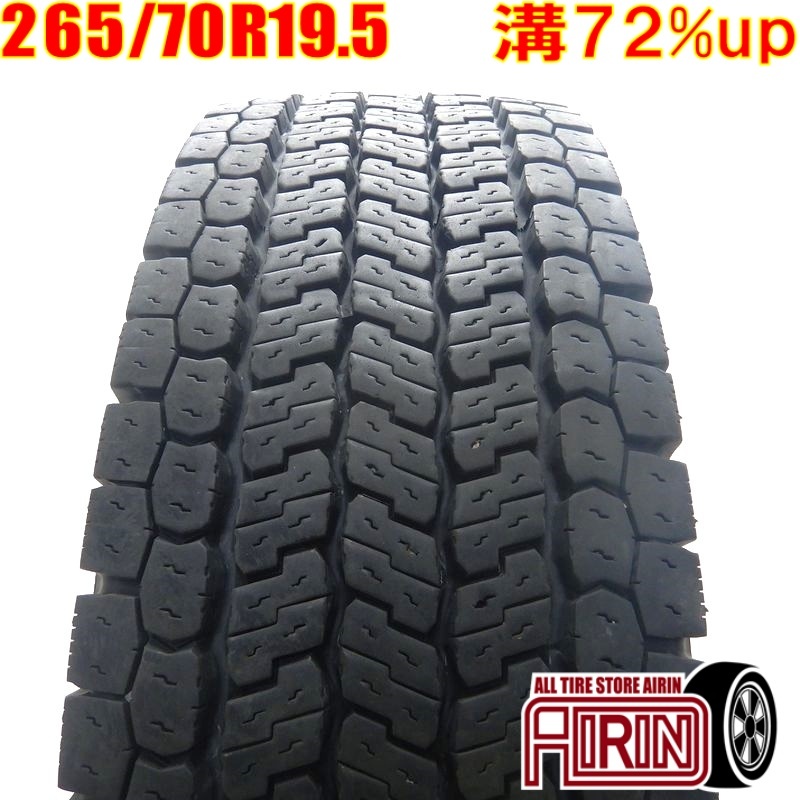 中古タイヤ 265/70R19.5 140/138J YOKOHAMA ZEN902ZE スタッドレスタイヤ 1本単品 大型 中古 19.5インチ_画像1