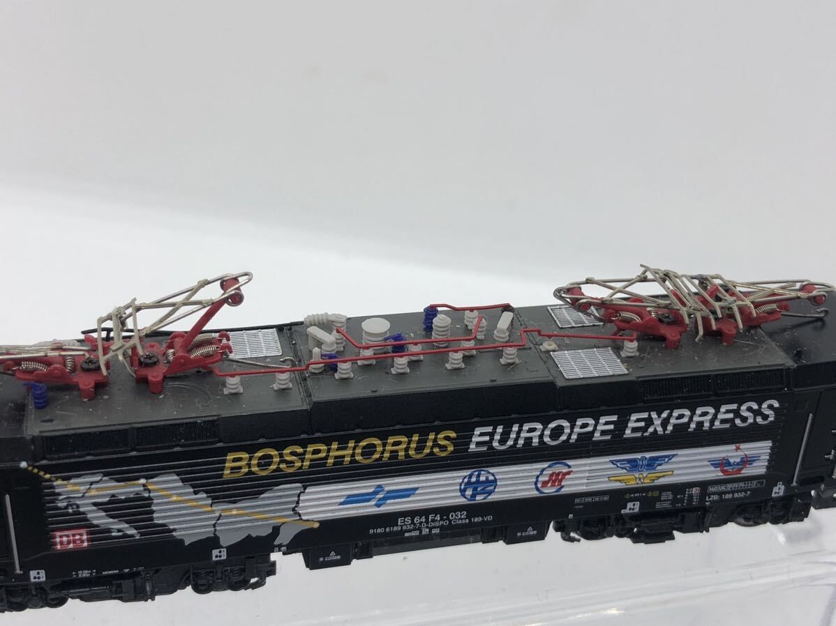  operation verification settled white color light lighting Hobbytrain BR189 locomotive [Bosphorus Europe Express] painting machine Pantah damage Junk 1 jpy ~