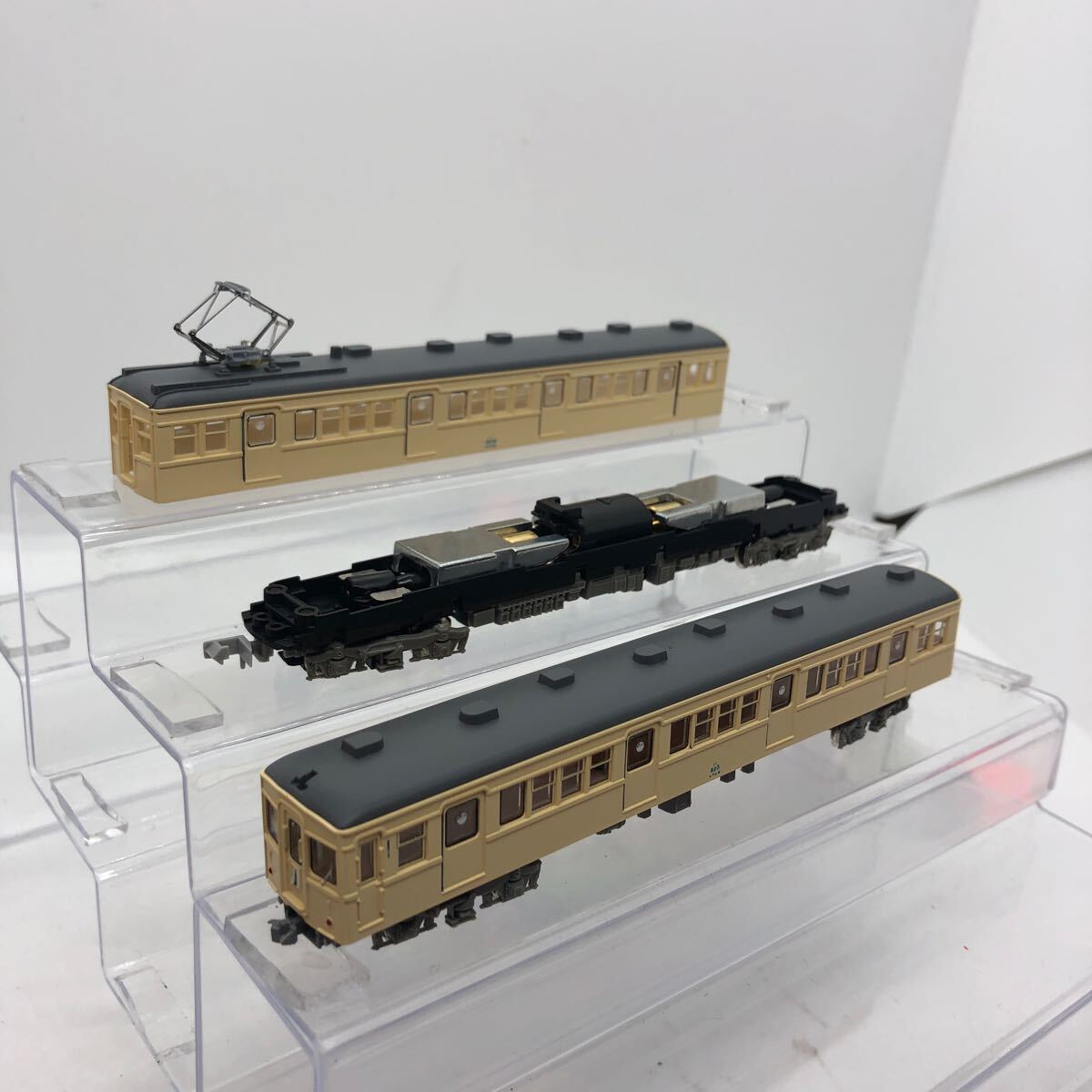 動力ユニット 動作確認済 鉄道コレクション 鉄コレ 東武 7800系 モハ7826 クハ825 セイジクリーム 2両 まとめて まとめ 1円〜_画像1