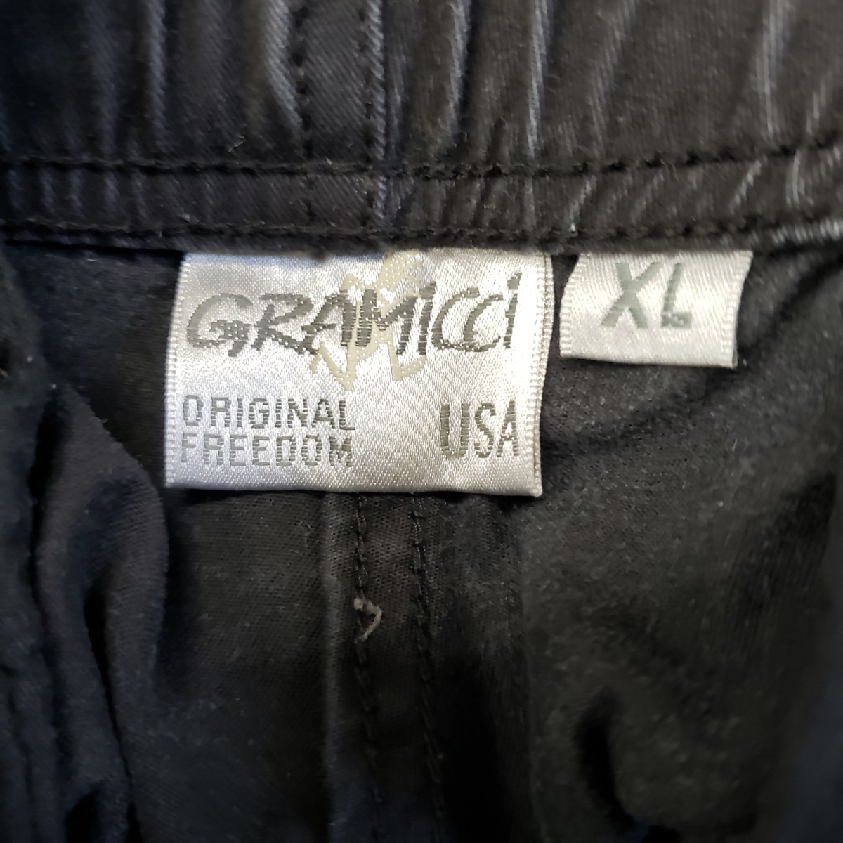 Gramicci　定番　コットンポリ　テーパードパンツ　ブラックフェード　XL ナロー クライミング_画像6