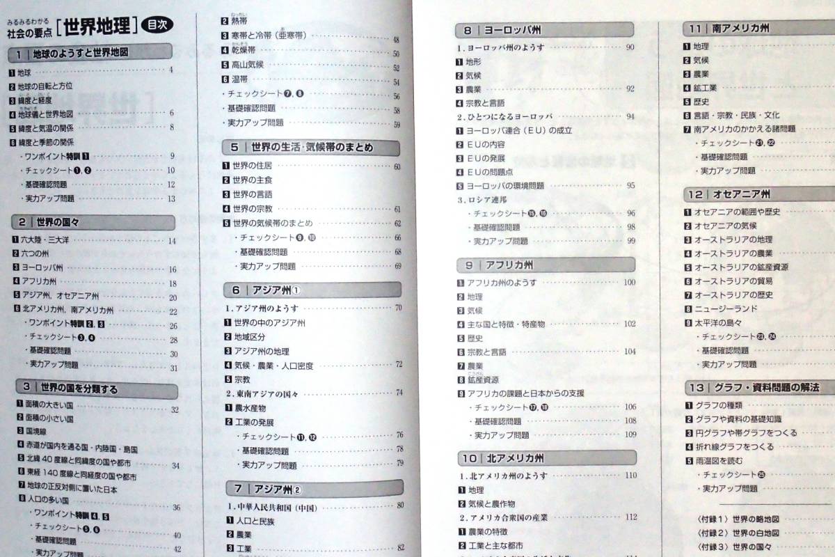 ※みるみるわかる社会の要点　世界地理 「地理が苦手・嫌いな生徒」用　2021年改訂版！_画像3