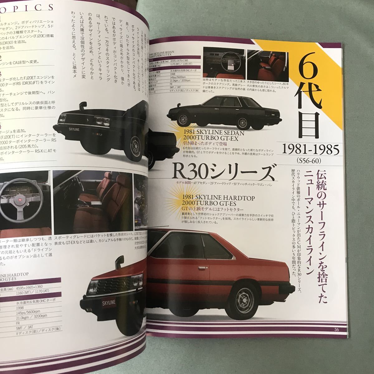 日産スカイライン６０年とその時代 本　雑誌　NISSAN skyline RS GT-R 昭和　旧車　japanese car magazine 昭和車_画像6