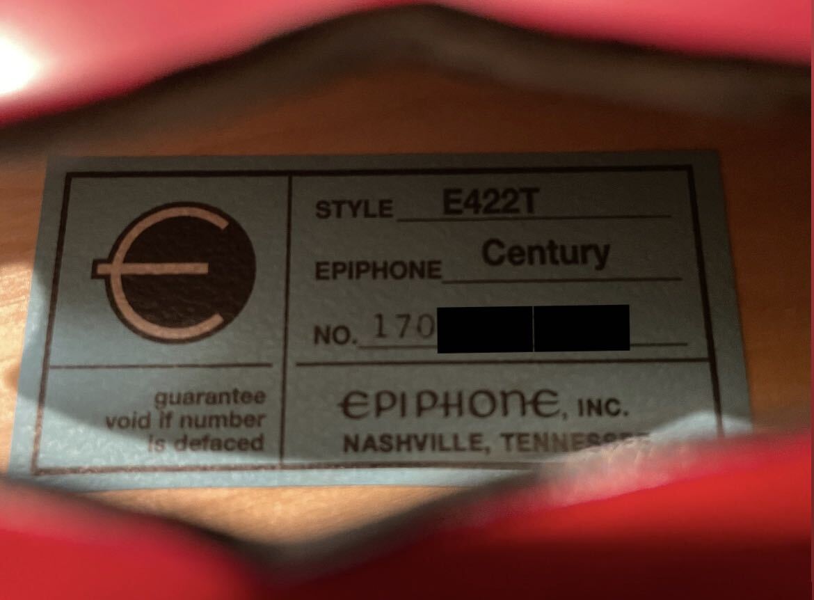 Epiphone エピフォン E422T フルアコ ギターの画像10