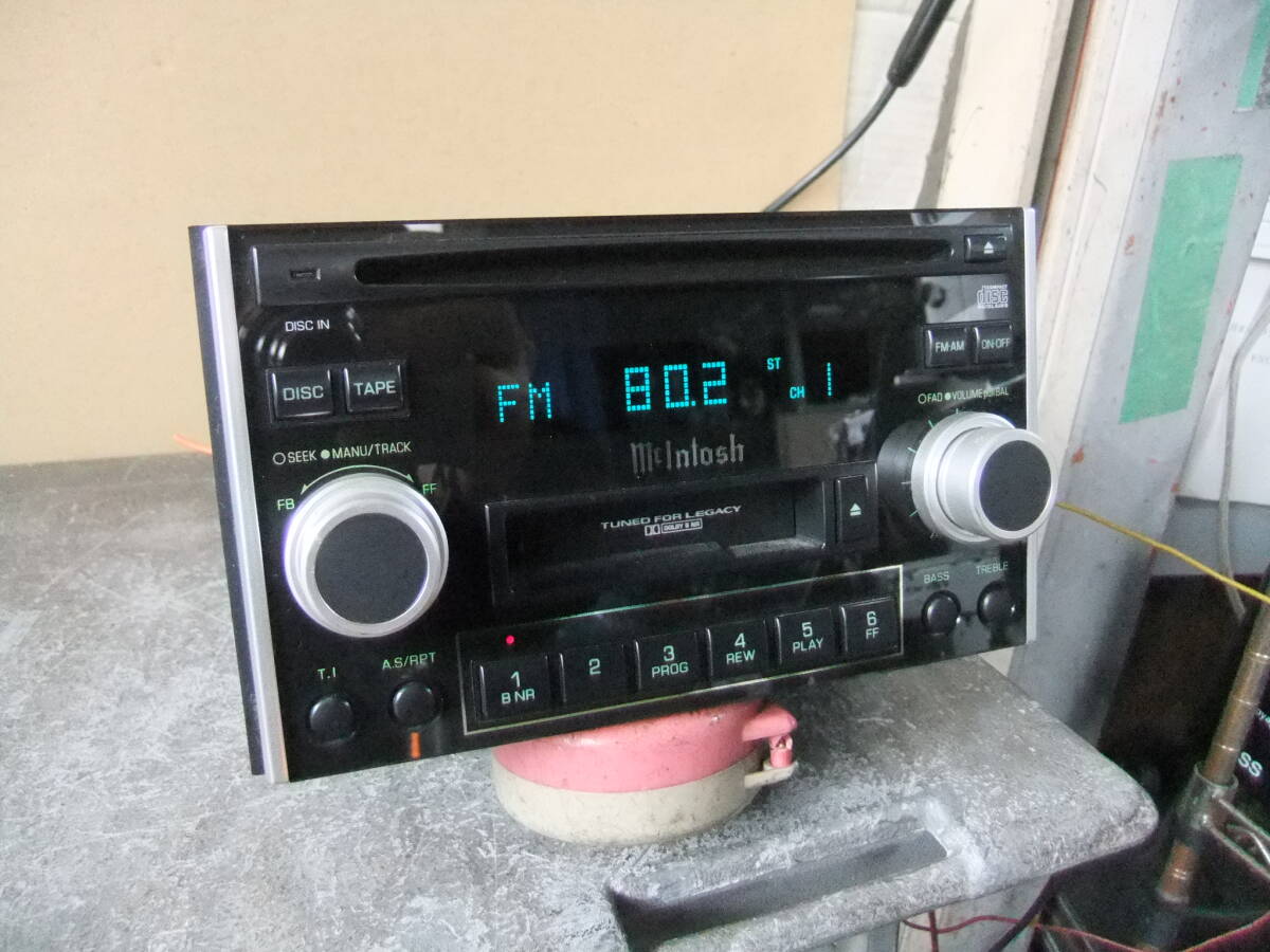 BH5 レガシ－ 純正 mcintosh オ－ディオ PF-2142I ラジオのみ動作OK ディスク&カセット等未テスト ジャンク_画像1