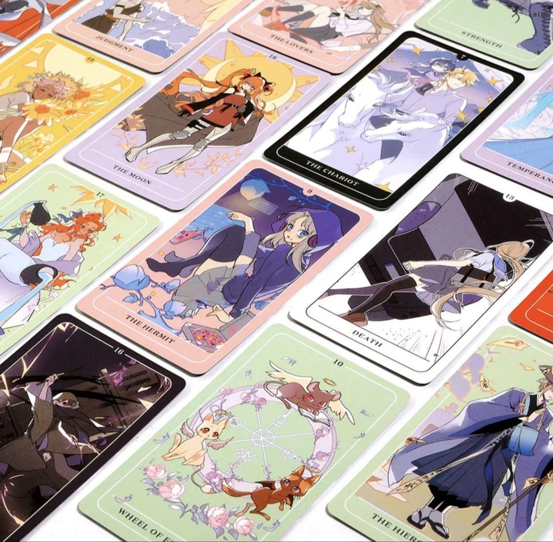 【新品未使用】アニメタロットカード　美麗なアニメデザインカード_画像2