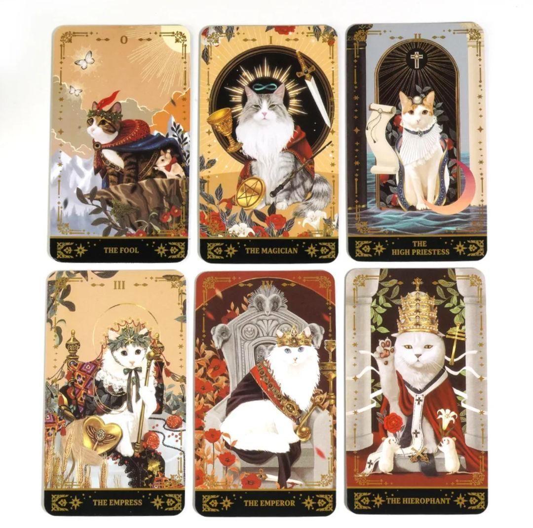 【新品未使用】ミューズキャットタロットカード　猫の鮮やかなタロットカード_画像2