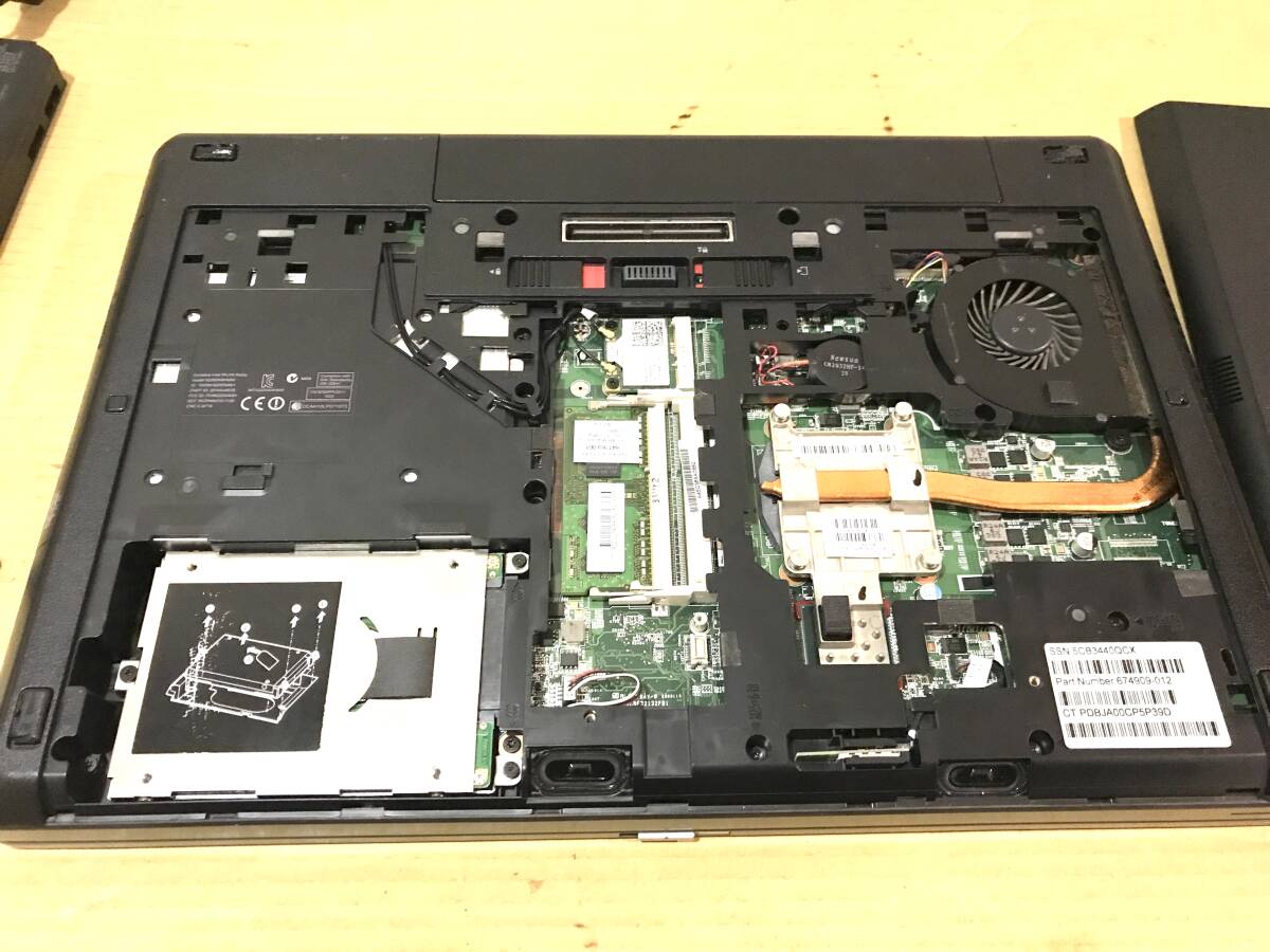 HP ProBook 6570b Core i3-3110M 2.4GHz/メモリ4GB/HDD160GB/DVDマルチ/BIOS起動【ジャンク扱い】の画像8