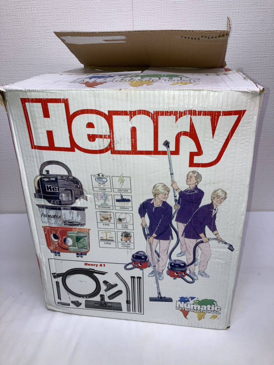 【未使用デッドストック】Numatic 社製 Henry(ヘンリー) 掃除機 説明書&紙パック付き 業務用 の画像9
