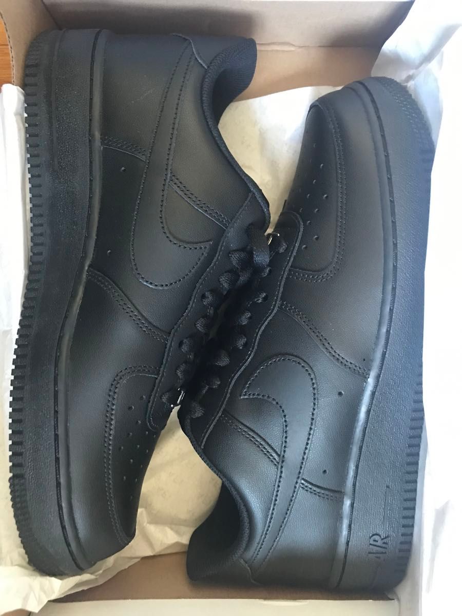 NIKE AIR FORCE 1 '07 CW2288-001 BLACK/ BLACK 27cm