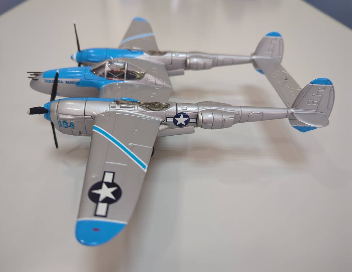 FRANKLIN MINT ARMOUR COLLECTION B11B546 ダイキャスト P-38 Lightning ライトニング 軍用機 飛行機の画像6