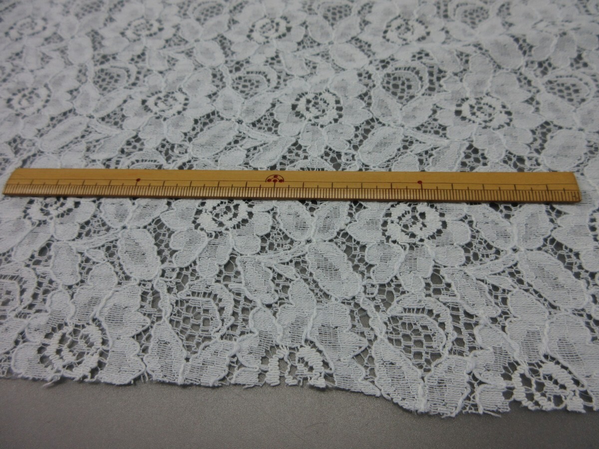 KA4127-1 * poly- series russell code lace fabric * length 2.6m| floral print | baby blue 