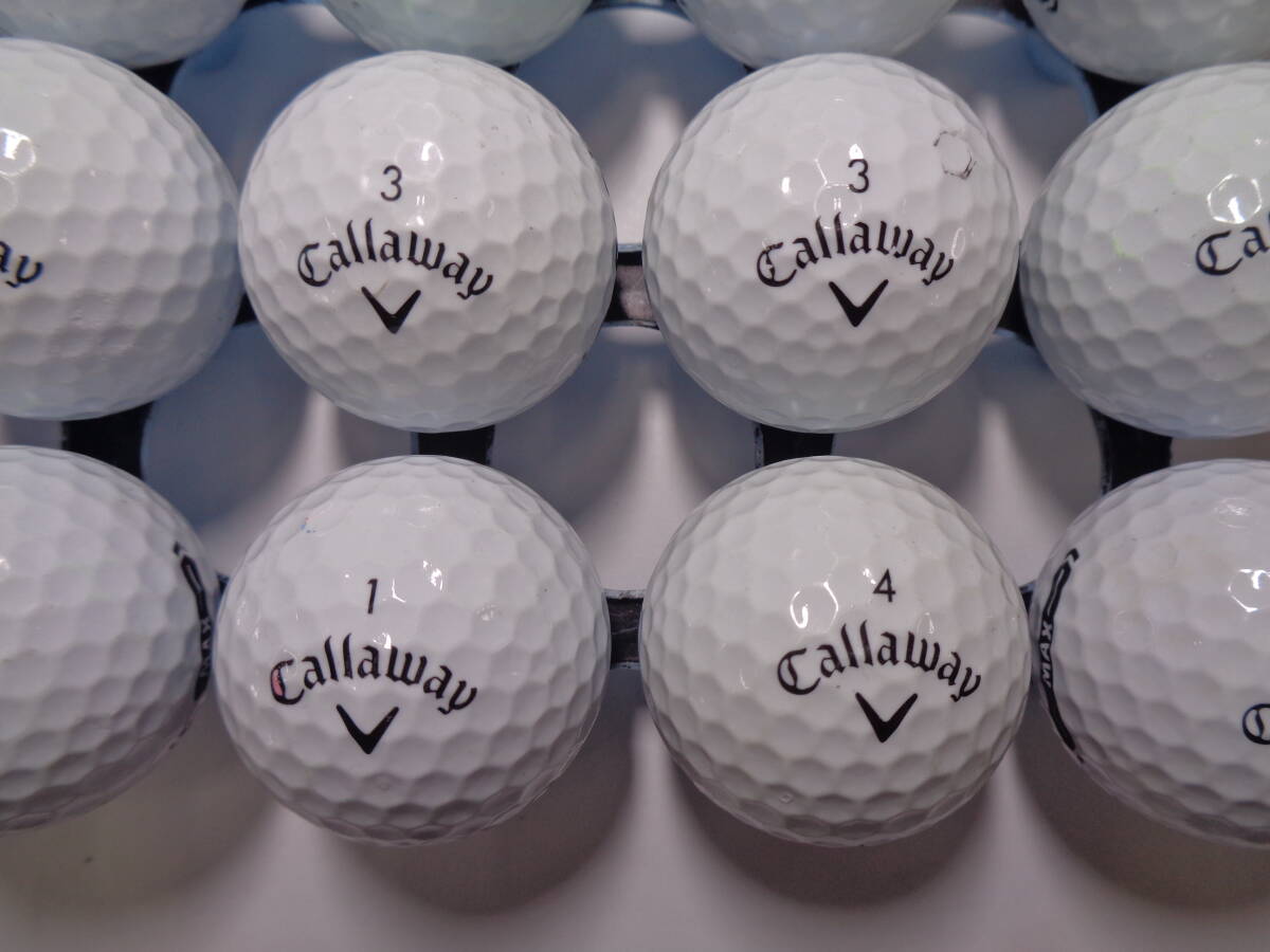 [6313A31] キャロウェイ マックス Callaway MAⅩ 21年 白 20球 ロストボール【中古】_画像1