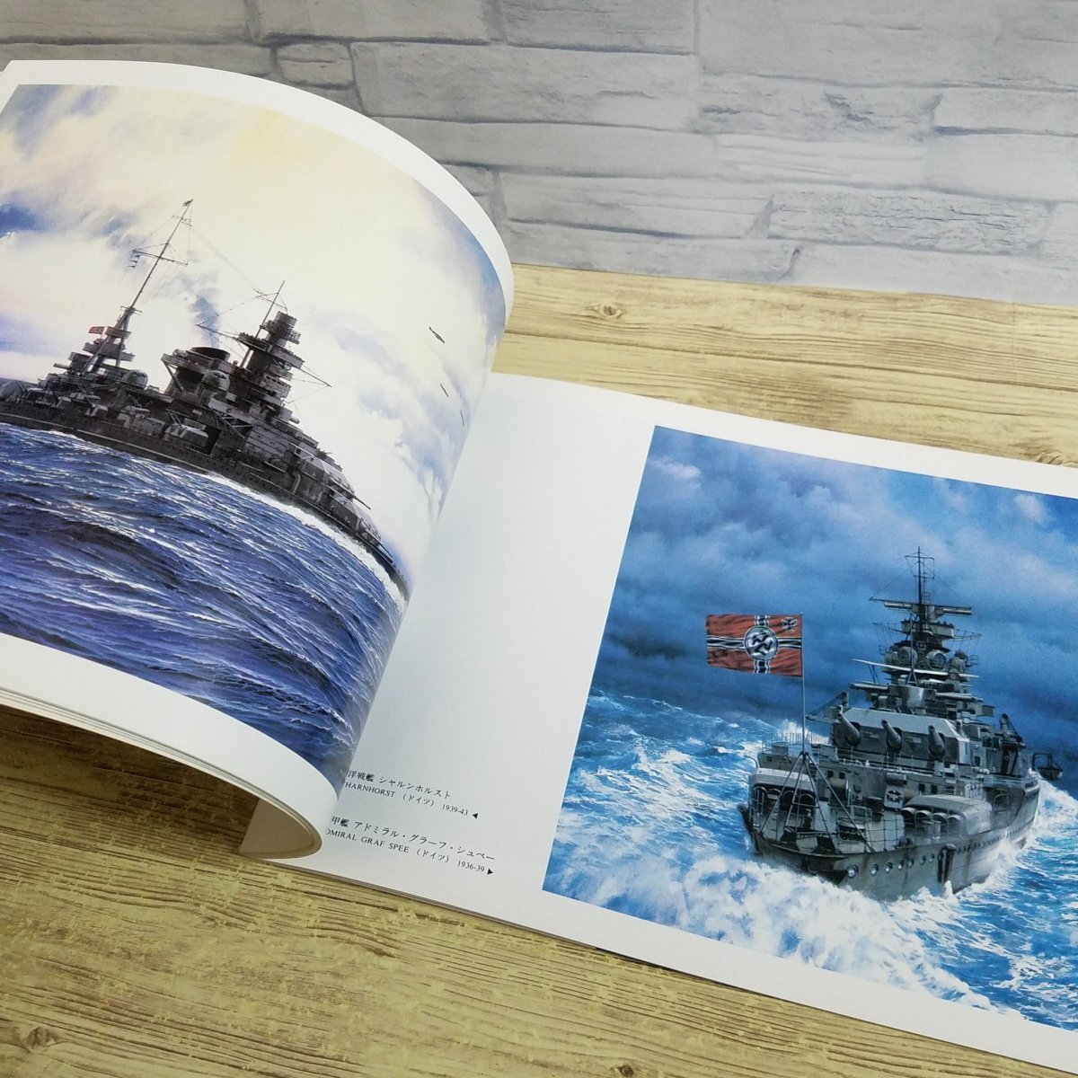 画集[野上 隼夫 艦船画集] 世界の艦船別冊 軍艦 戦艦 イラスト集【送料180円】_画像9