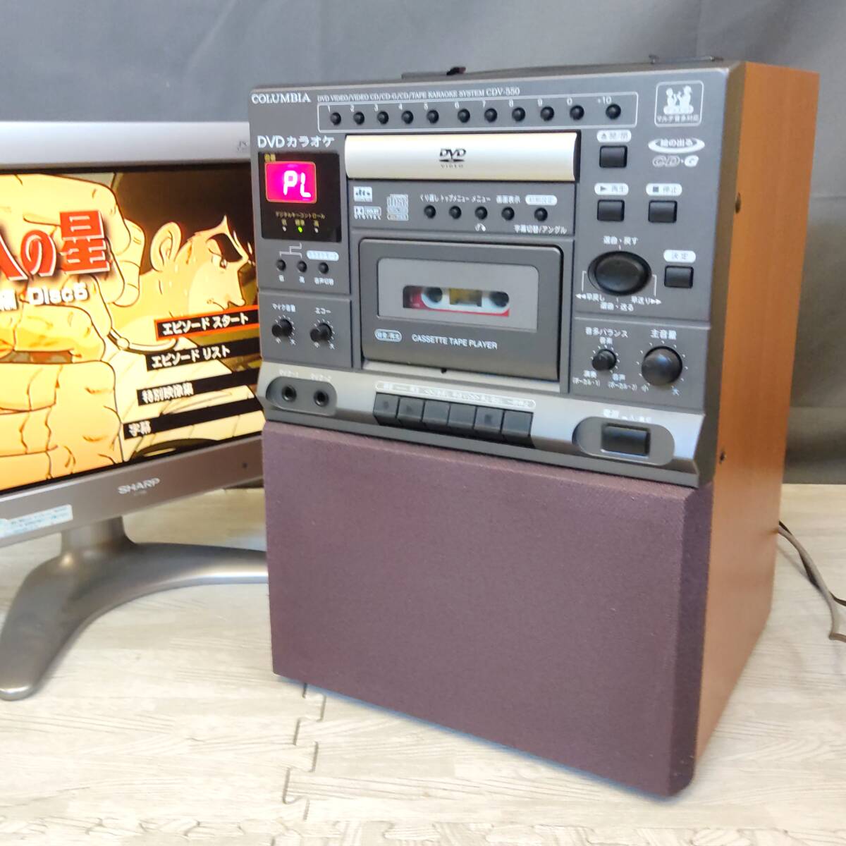 美品 DENON カラオケ機器 CDV-550 キー変更可 DVD/CD/カセット 美品 DENON カラオケ機器 CDV-550 キー変更可 DVD/CD/カセット
